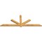 Ekena Millwork Kennewick Rough Sawn Timber Gable Bracket, Western Red Cedar, 84"W x 31"H x 2"D x 4"F, 9/12 Pitch GBW084X31X0204KEN00RWR - alternate 4